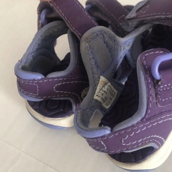 Timberland | Adventure Seeker Toddler Girls 5M Purple Sandals Open Toe Shoes - Picture 6 of 9
